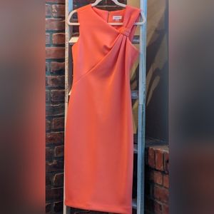 Calvin Klein asymmetric midi-dress. Size 4. Worn once. Like new.